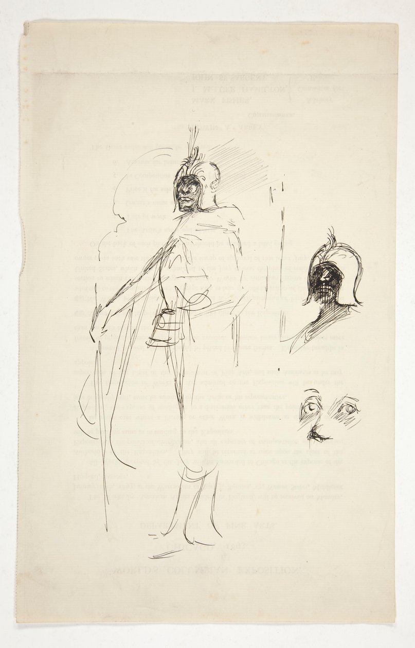 Studio preliminare per Otello (?) da Edwin Austin Abbey