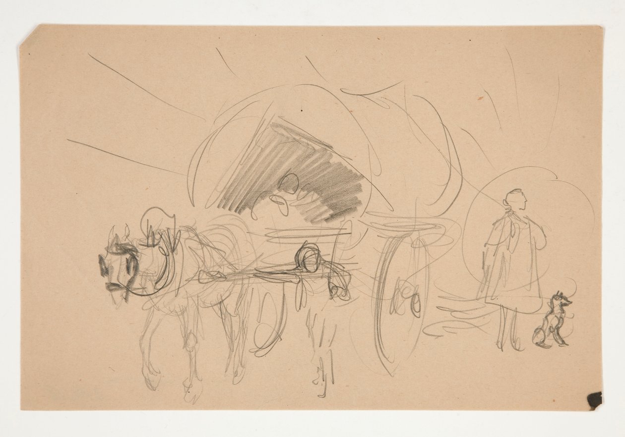 Studio per .1201 - illustrazione per Oliver Goldsmith da Edwin Austin Abbey