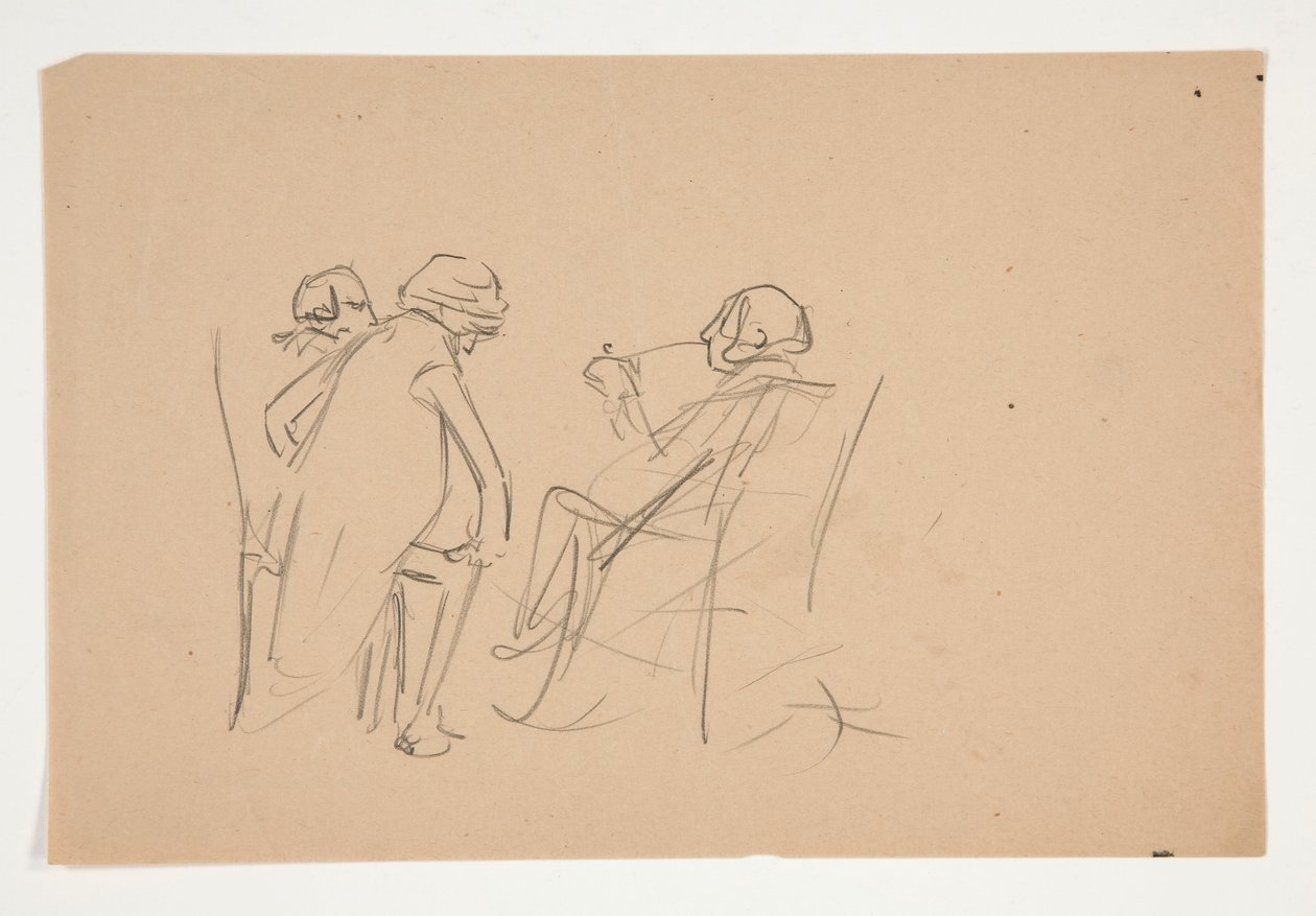 Studio per .1207 - illustrazione per Oliver Goldsmith da Edwin Austin Abbey