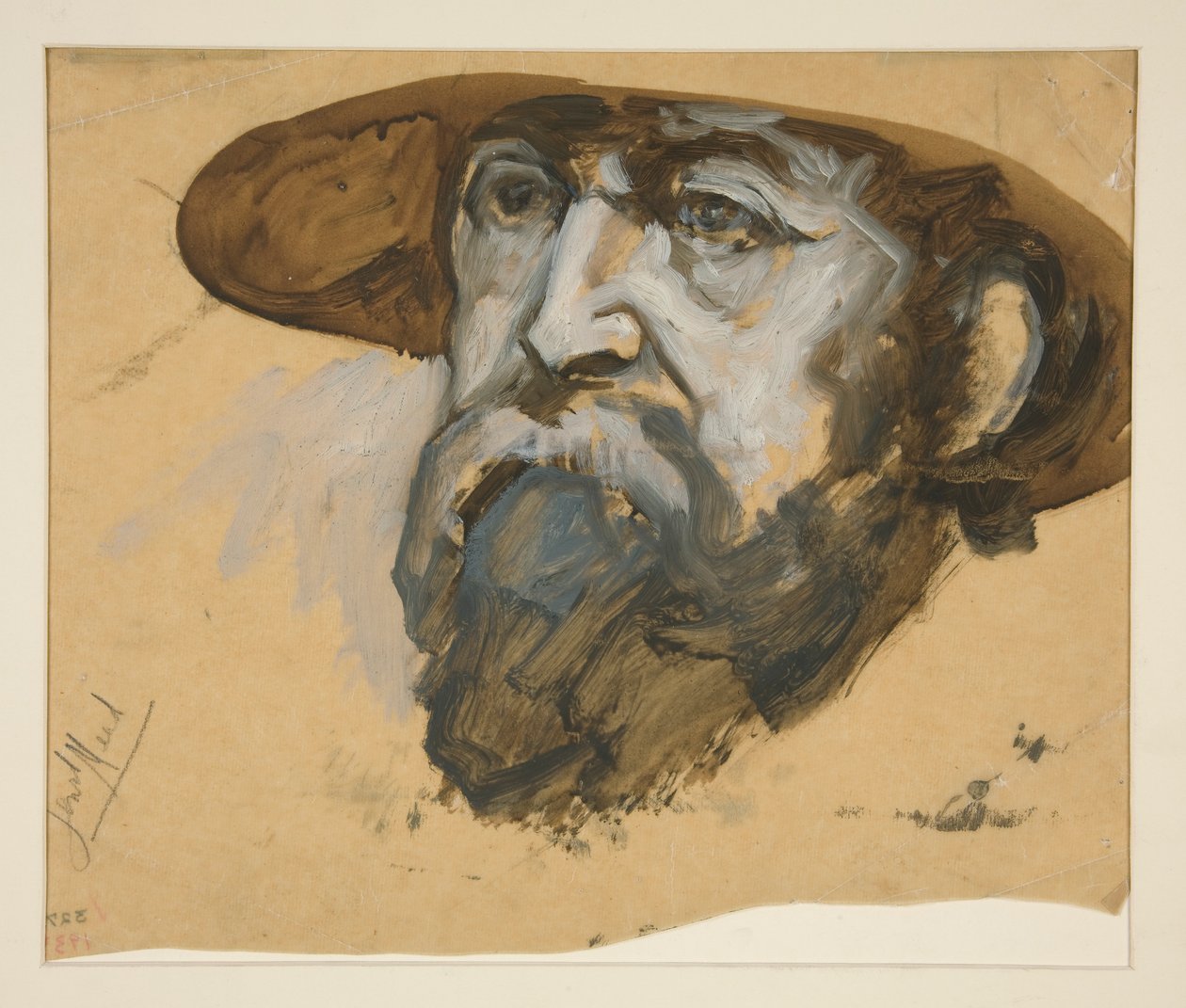 Studio per il Generale Meade: bozzetto per murale per il palazzo del capitolo statale a Harrisburg, Pennsylvania, 1902-1911 (completato da John Singer Sargent) da Edwin Austin Abbey