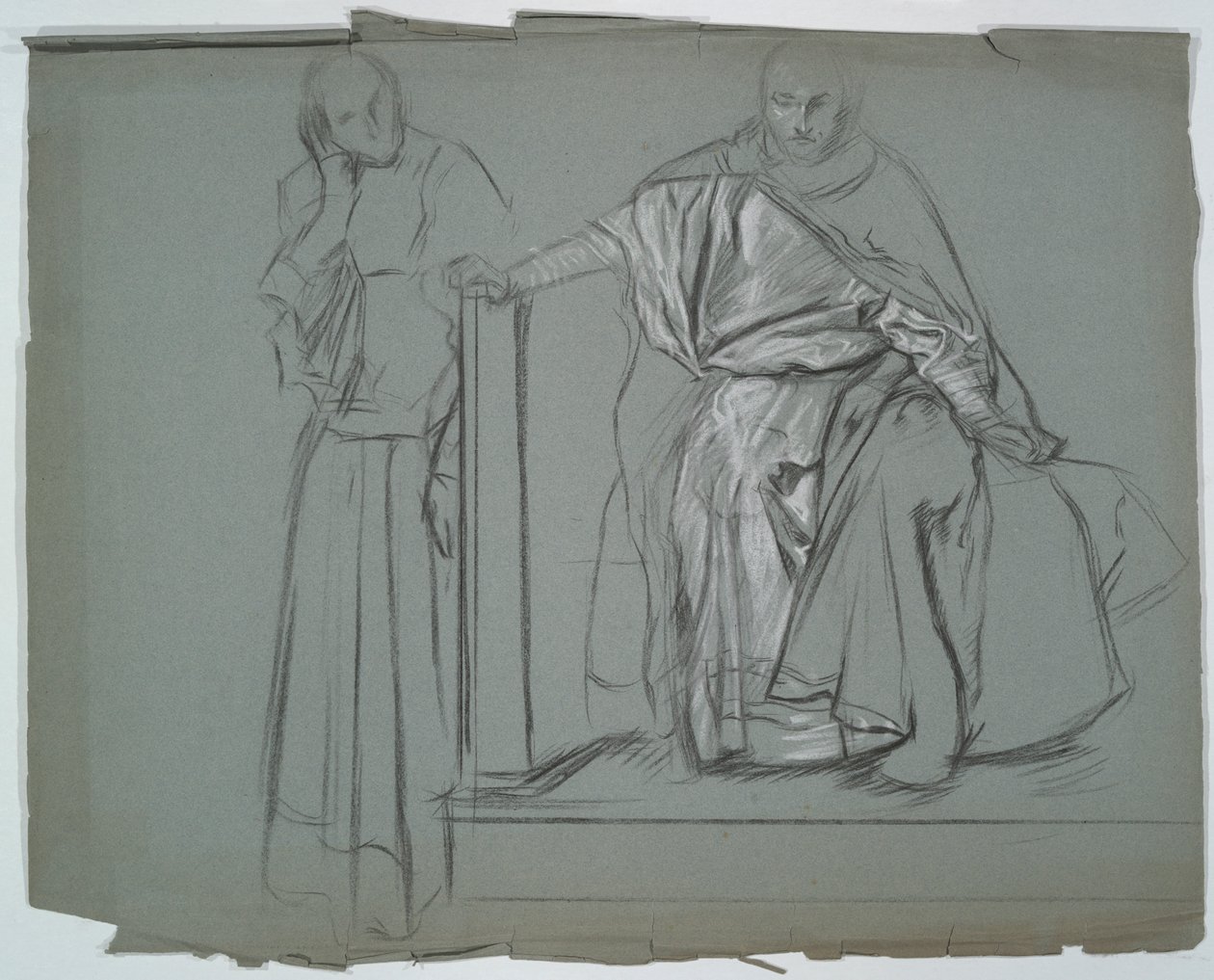 Studio per re e attendenti in Amleto da Edwin Austin Abbey