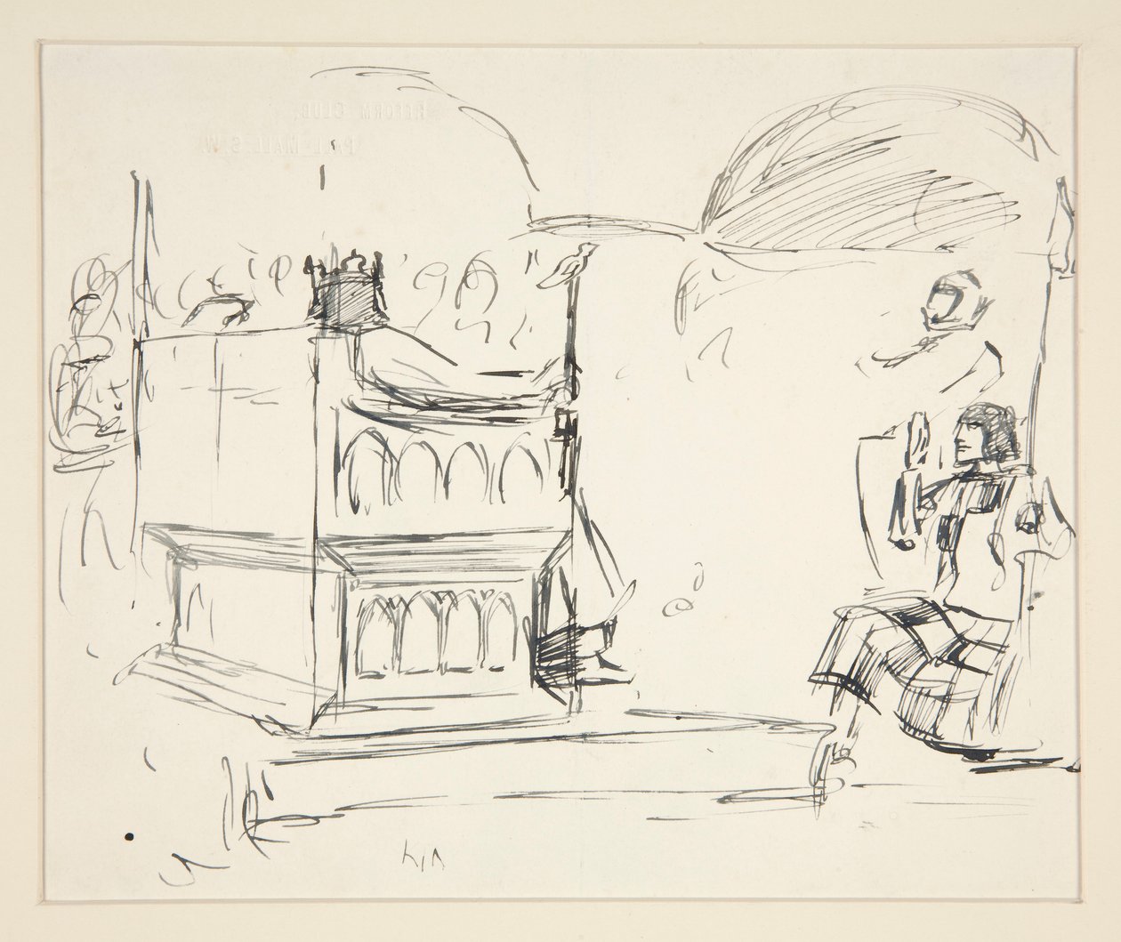 Studio per La ricerca del Santo Graal (serie di quindici dipinti per la Biblioteca Pubblica di Boston, completata nel 1901) da Edwin Austin Abbey