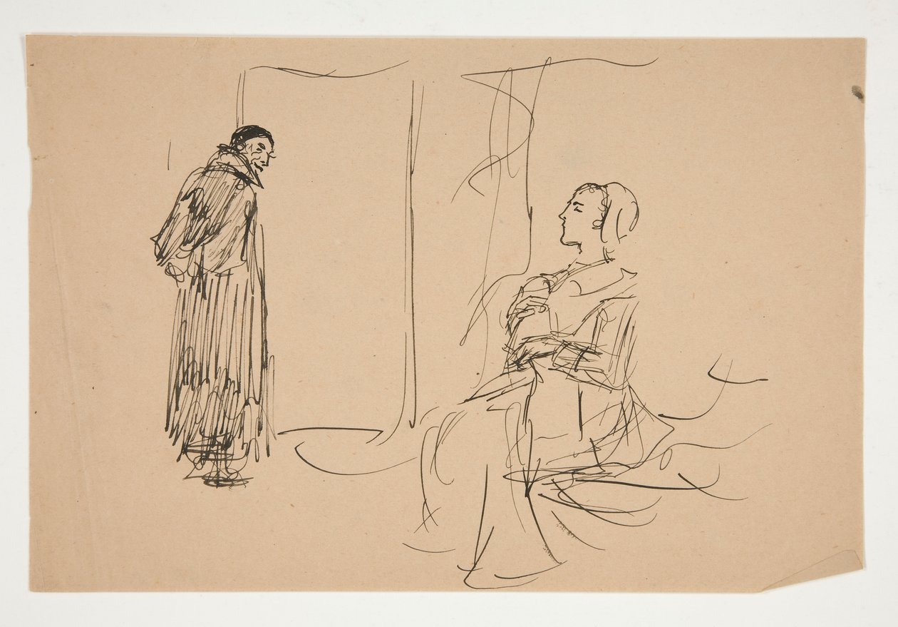 Studio per La lettera scarlatta da Edwin Austin Abbey