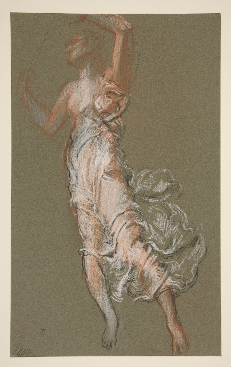 Studio per figura delle 15:00 da Edwin Austin Abbey