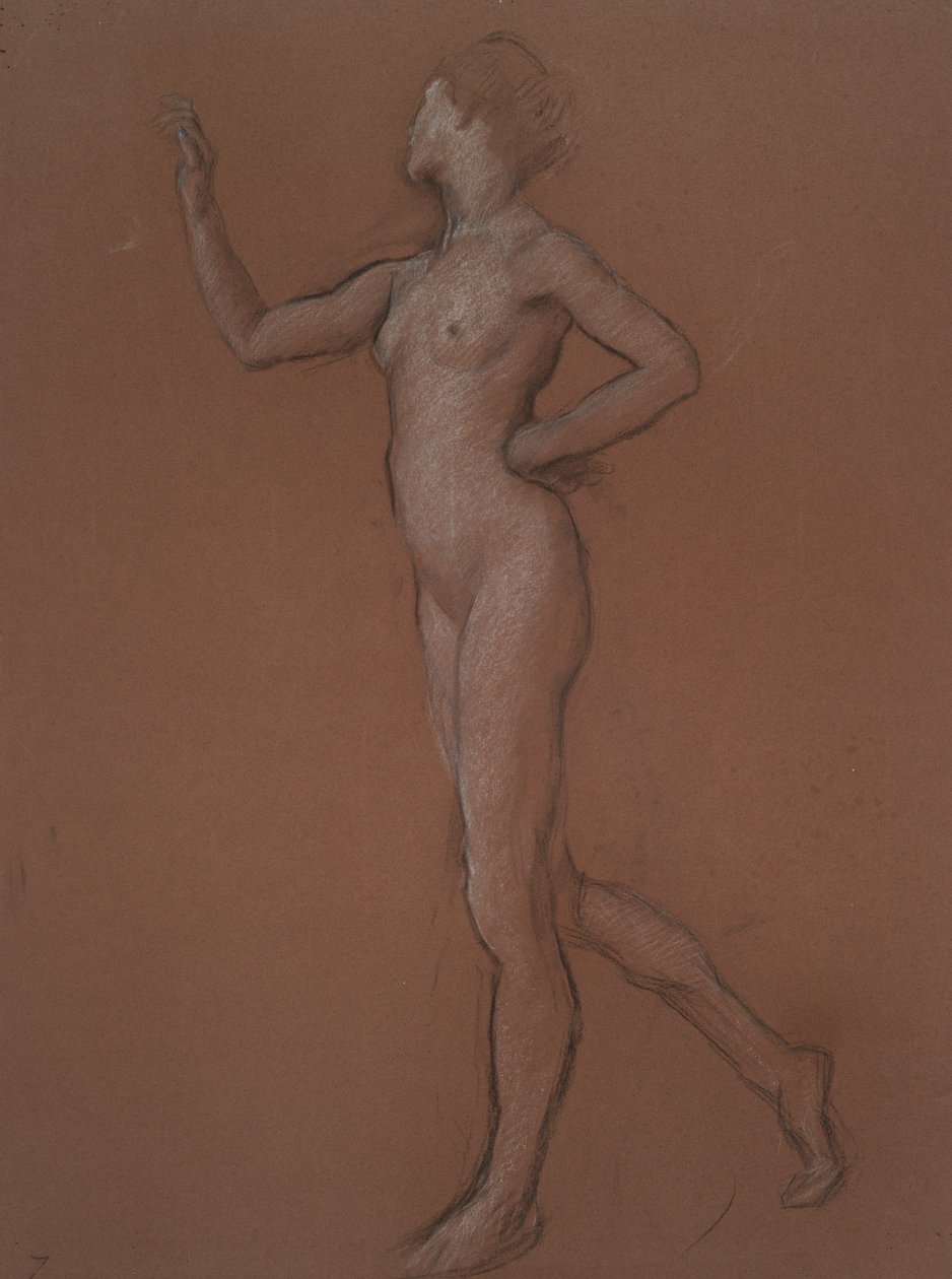 Studio per figura delle 7 am da Edwin Austin Abbey