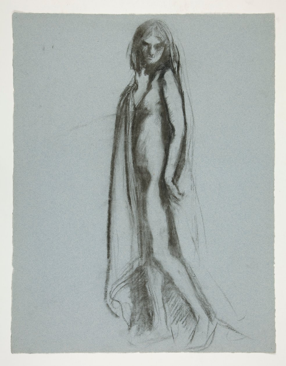Studio per figura delle 19:00 in da Edwin Austin Abbey