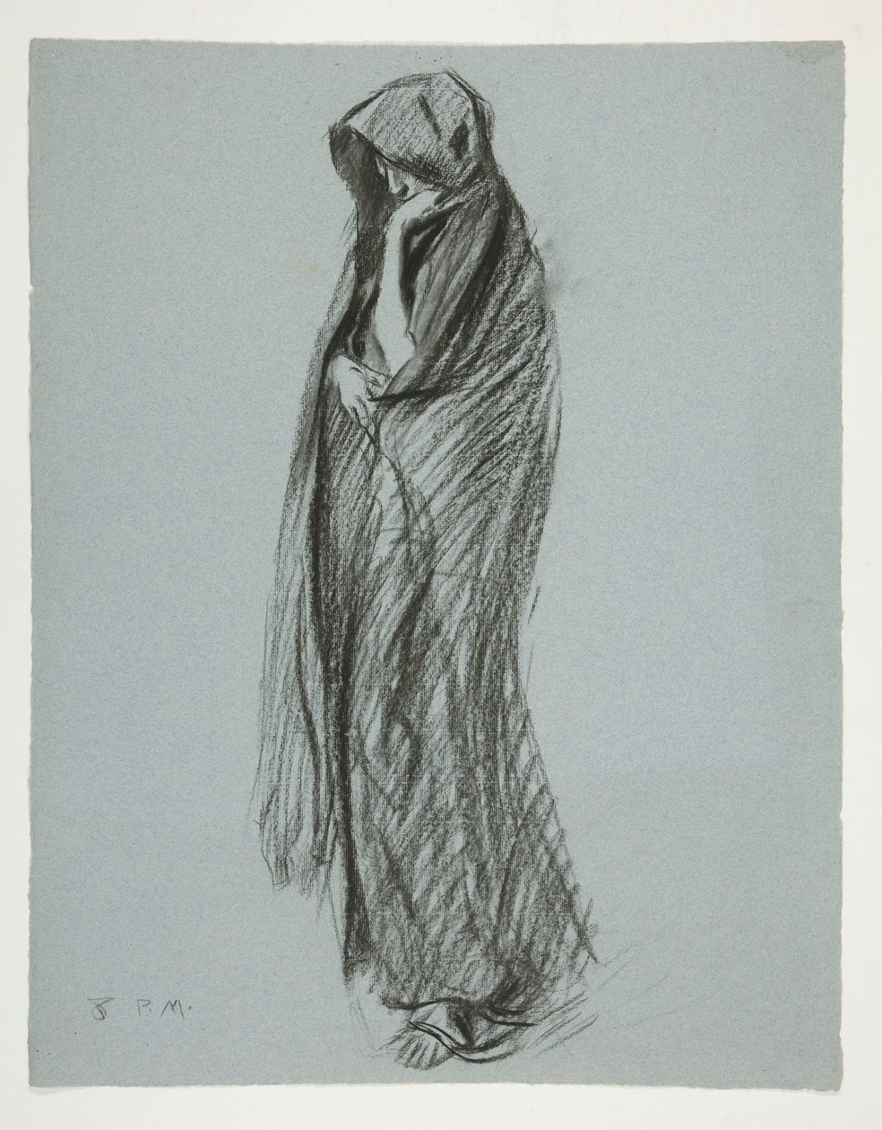 Studio per figura delle 8 pm da Edwin Austin Abbey