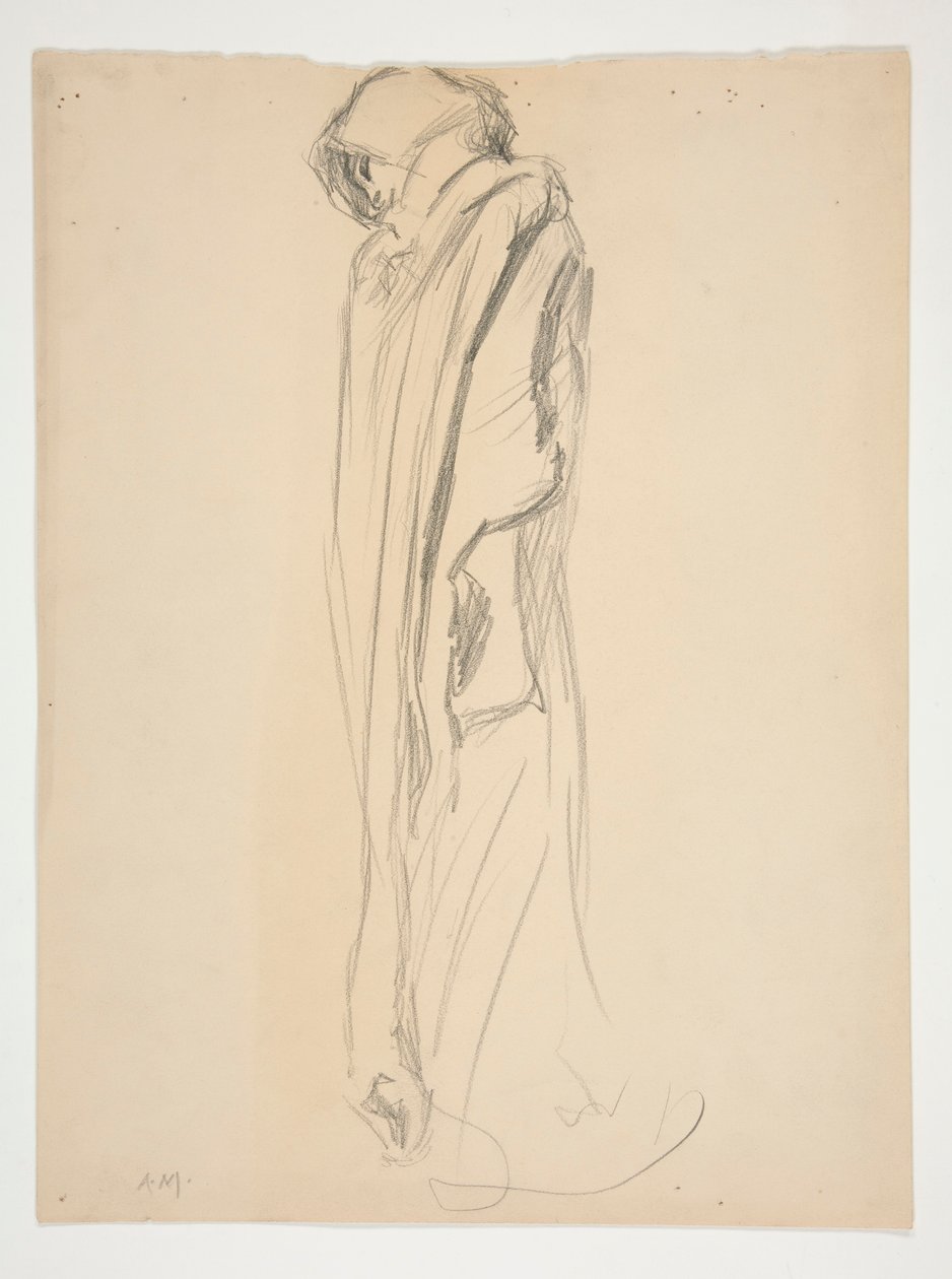 Studio per figura delle 21:00 da Edwin Austin Abbey