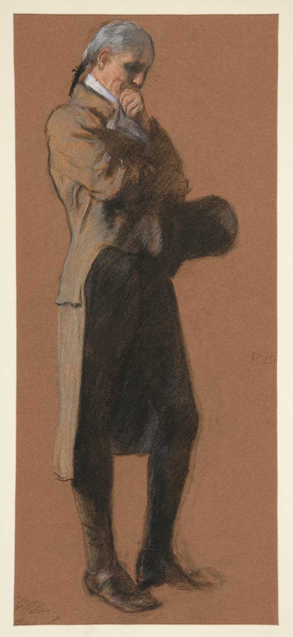 Studio per figura del Dr. Benjamin Rush da Edwin Austin Abbey