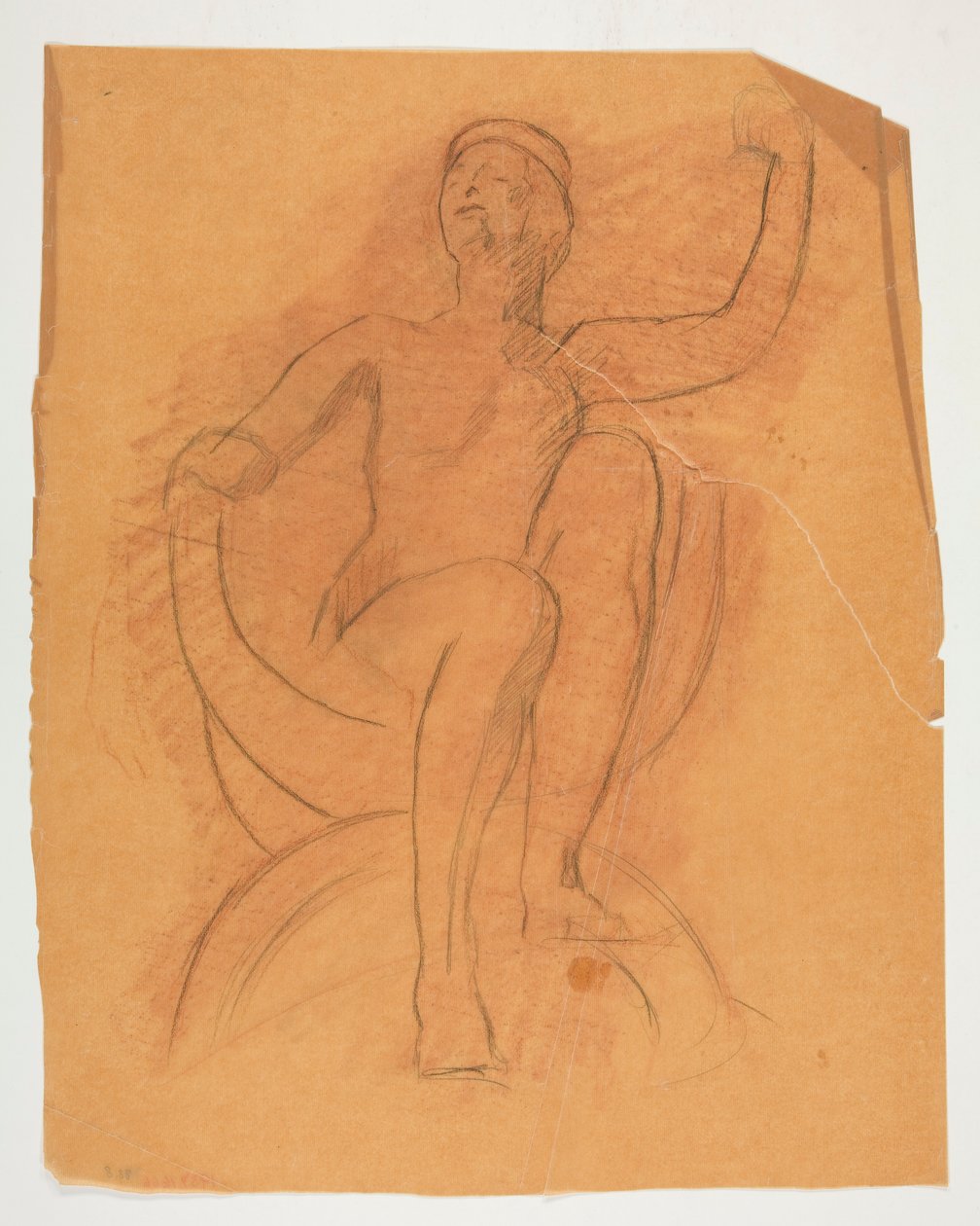 Studio per la figura del Genio dello Stato da Edwin Austin Abbey