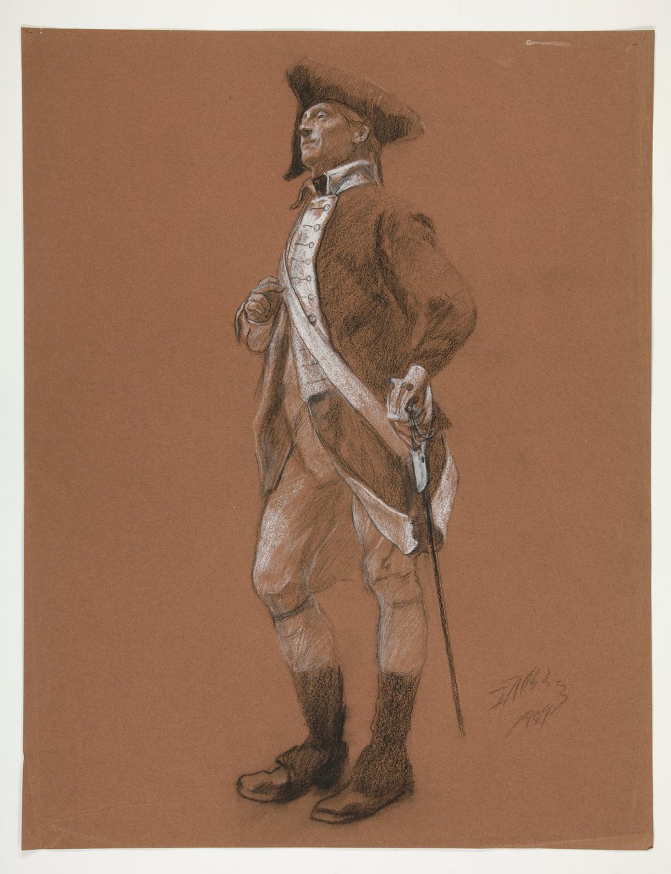 Studio per la figura del generale Anthony Wayne da Edwin Austin Abbey