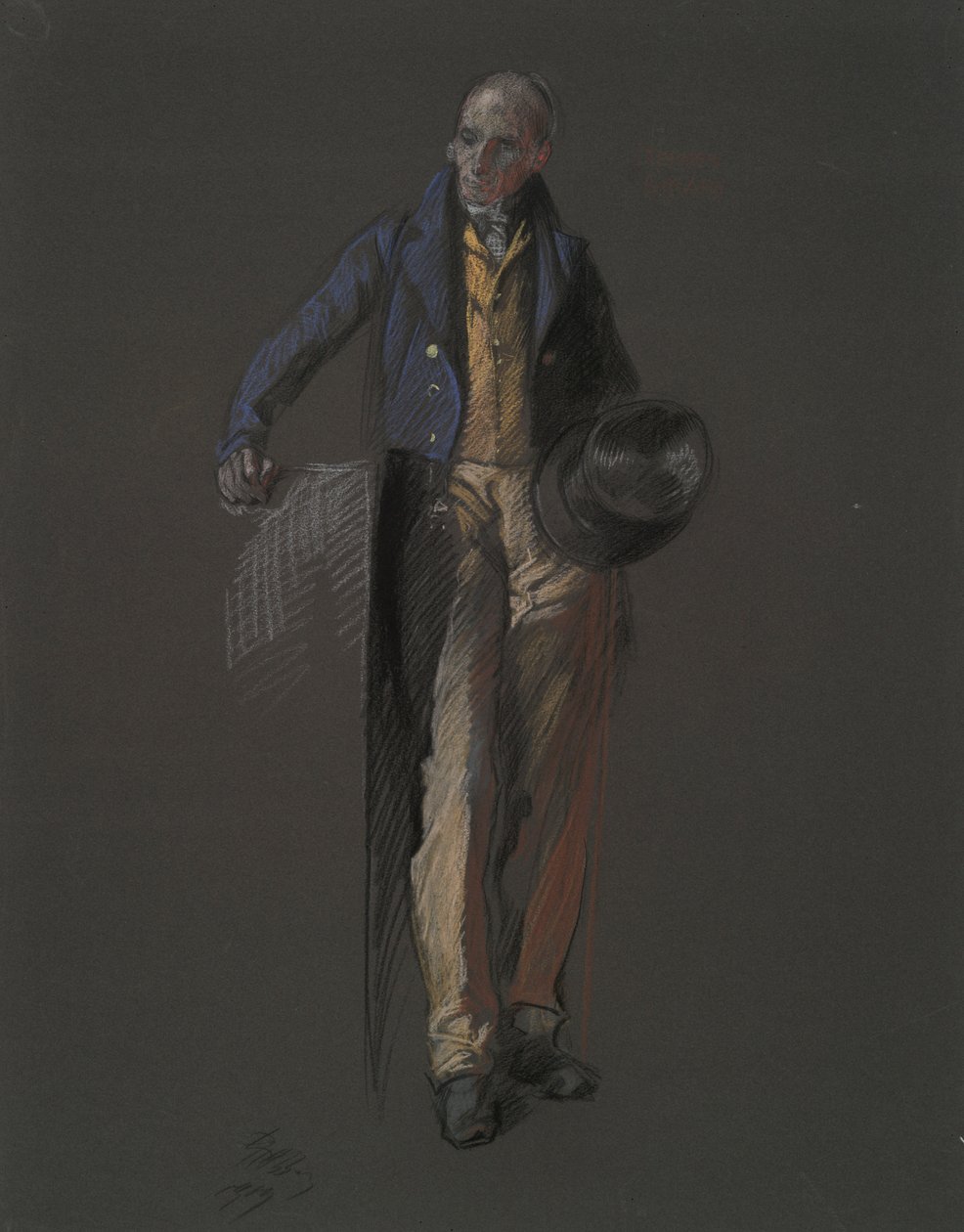 Studio per la figura di Stephan Girard da Edwin Austin Abbey