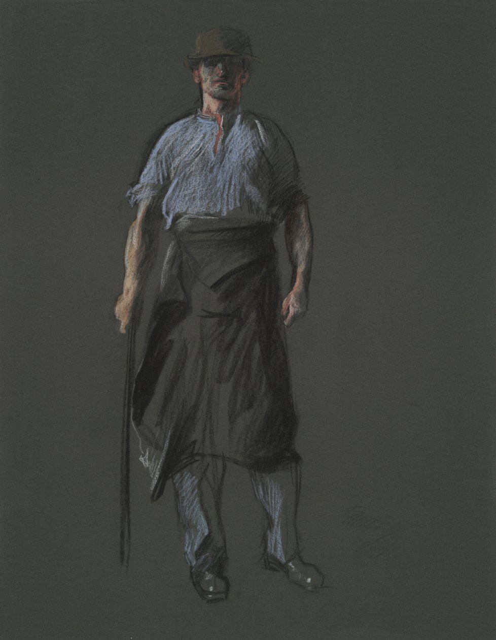Studio per la figura di un Lavoratore da Edwin Austin Abbey