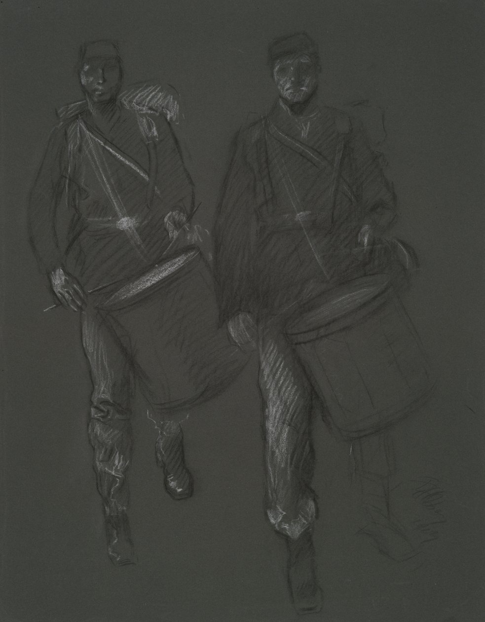 Studio per le figure di due tamburini della Guerra Civile da Edwin Austin Abbey