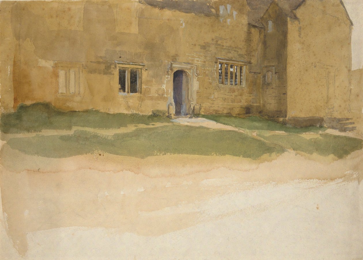 Studio di una Casa Medievale Inglese da Edwin Austin Abbey