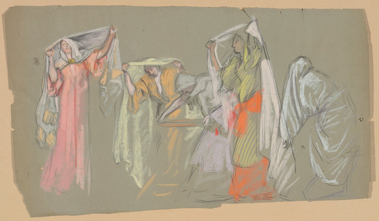 Studio delle virtù catturate da Edwin Austin Abbey