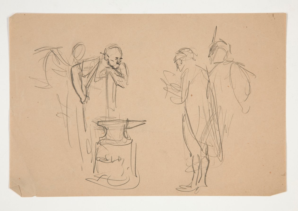 Illustrazione non identificata per Oliver Goldsmith da Edwin Austin Abbey
