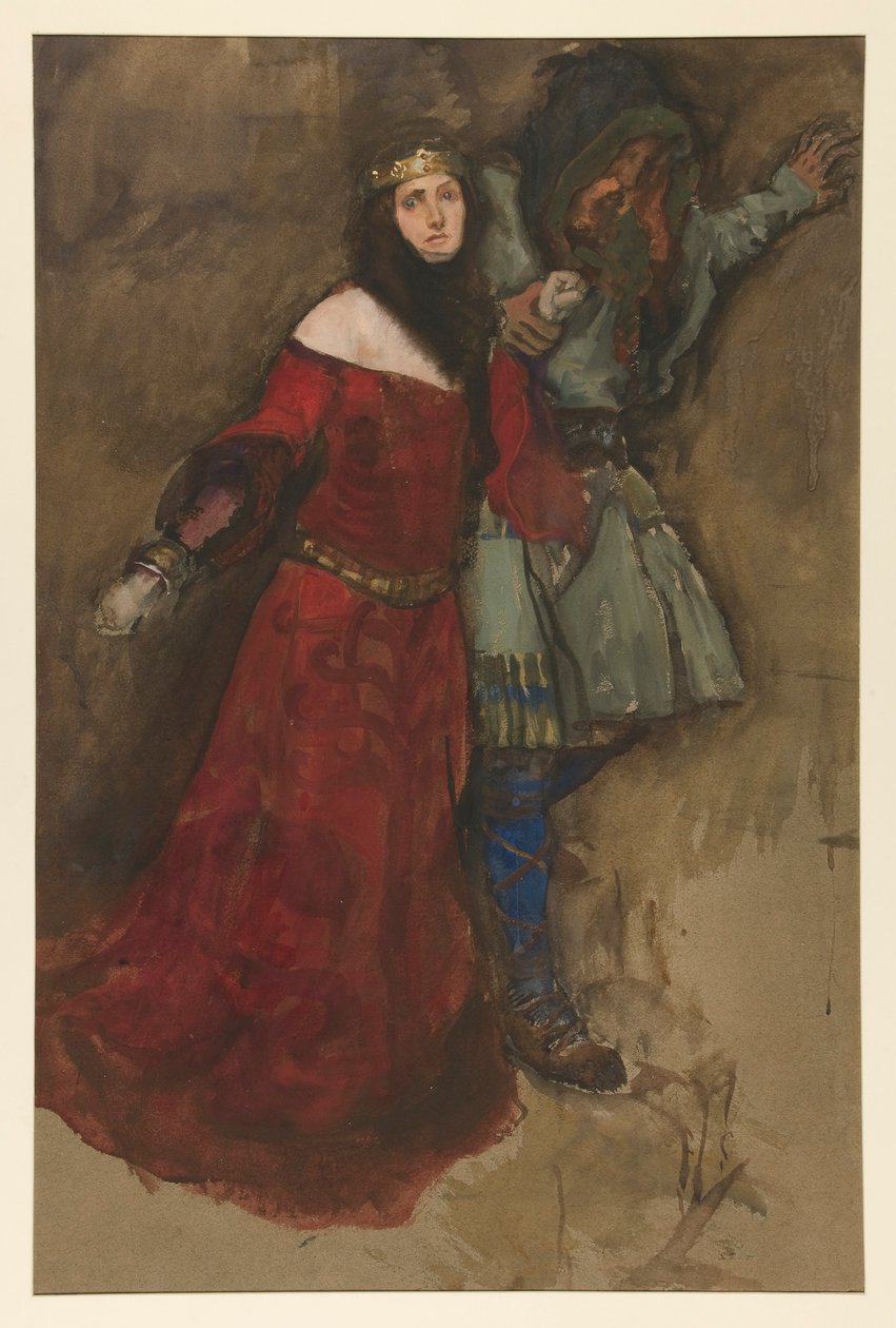 Scena non identificata, da Amleto o Macbeth? da Edwin Austin Abbey