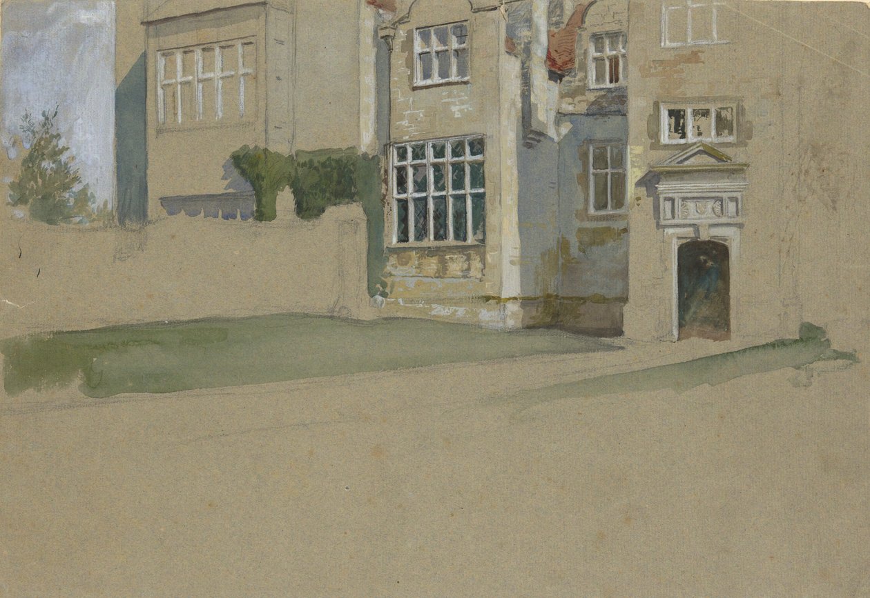 Veduta di una casa inglese da Edwin Austin Abbey
