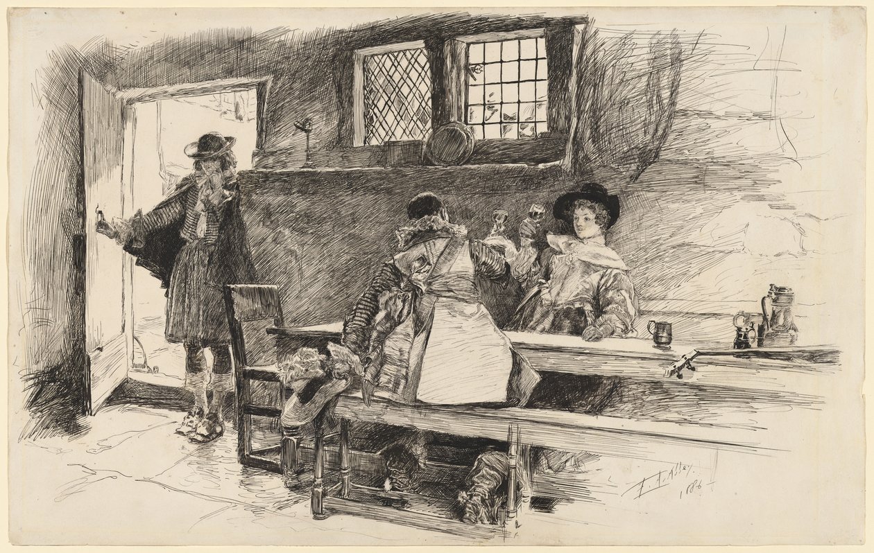 «Will la condusse al vino», illustrazione per «Phillada Flouts Me» da Edwin Austin Abbey