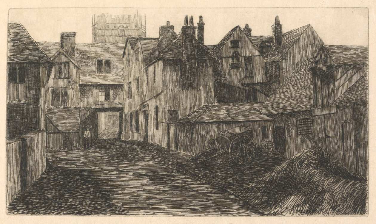 Bell Inn, Edmonton, vista posteriore - periferia esterna - nord da Edwin Edwards