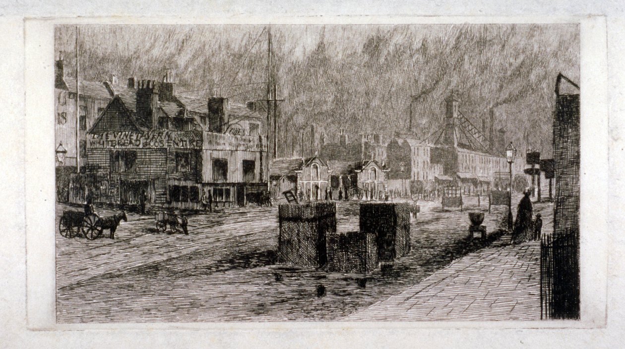 Vine Tavern, Mile End Road, Stepney, Londra, 1871 da Edwin Edwards
