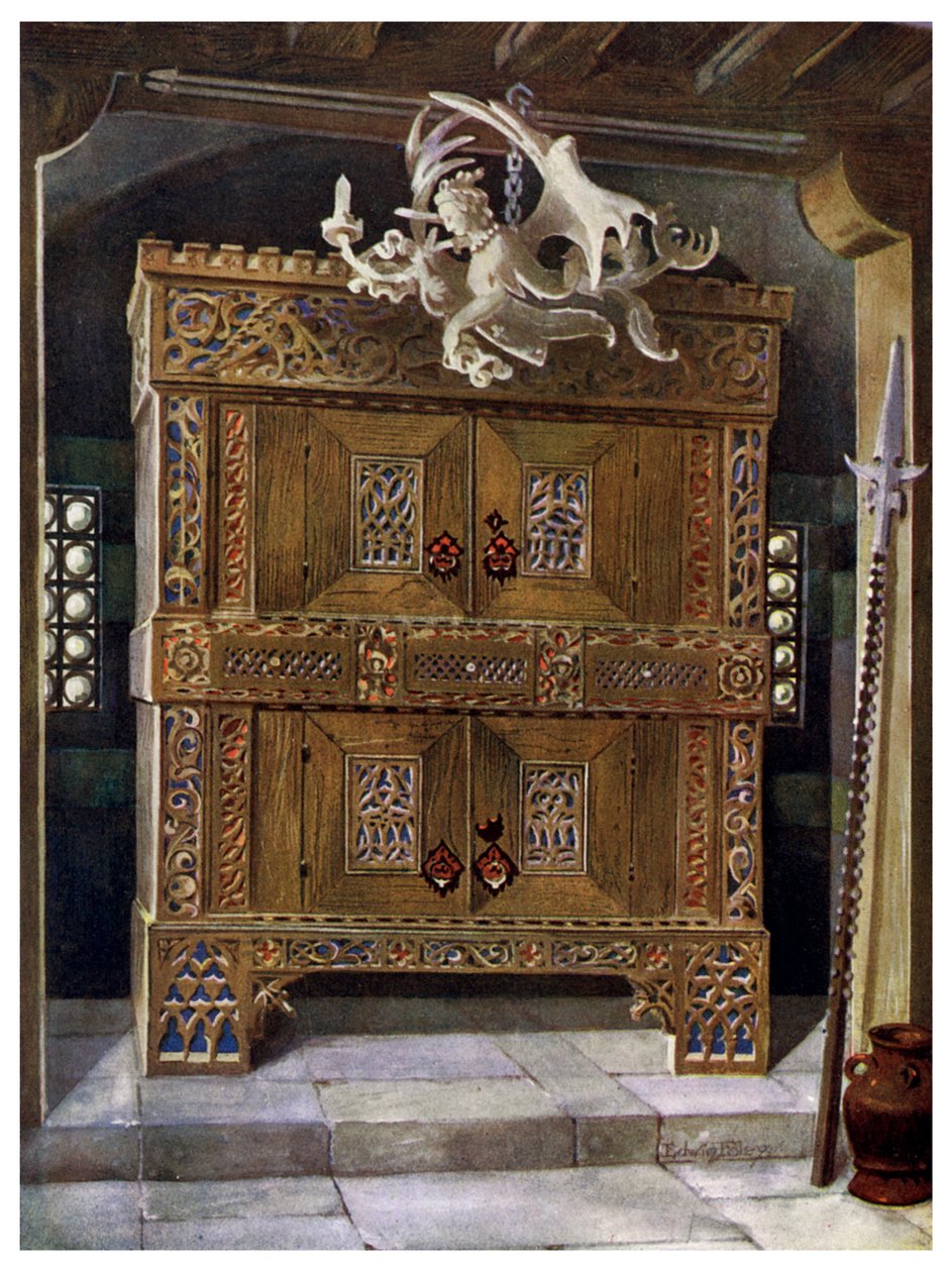 Armadio tardo gotico, 1910 da Edwin Foley