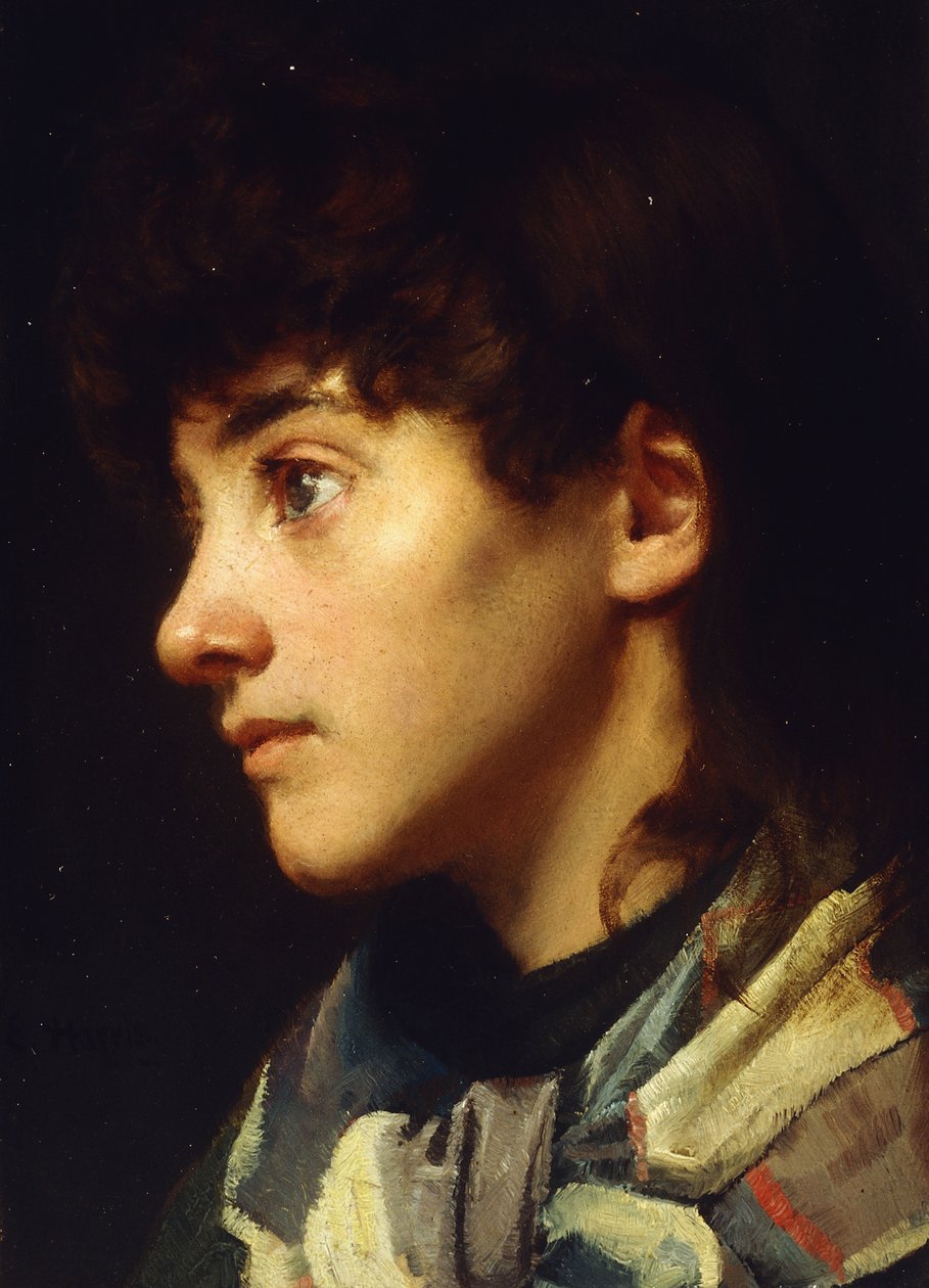 La ragazza di Newlyn, c.1895 da Edwin Harris