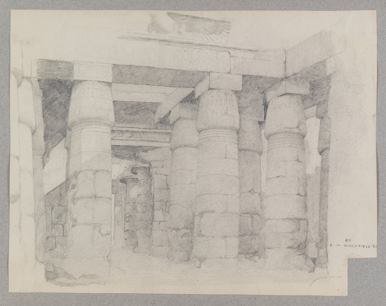 Tempio di Khonsu a Karnak, 1887 da Edwin Howland Blashfield