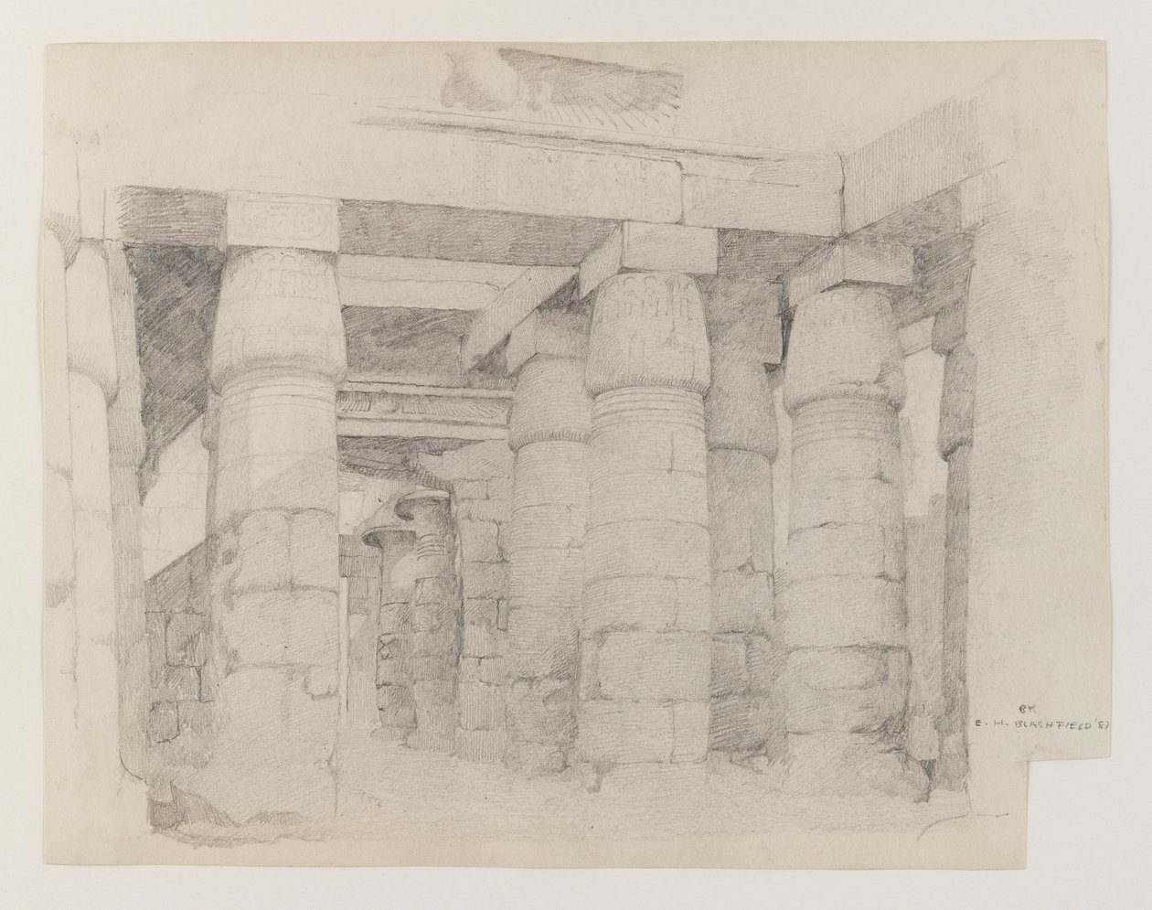 Tempio di Khonsu a Karnak, 1887 da Edwin Howland Blashfield