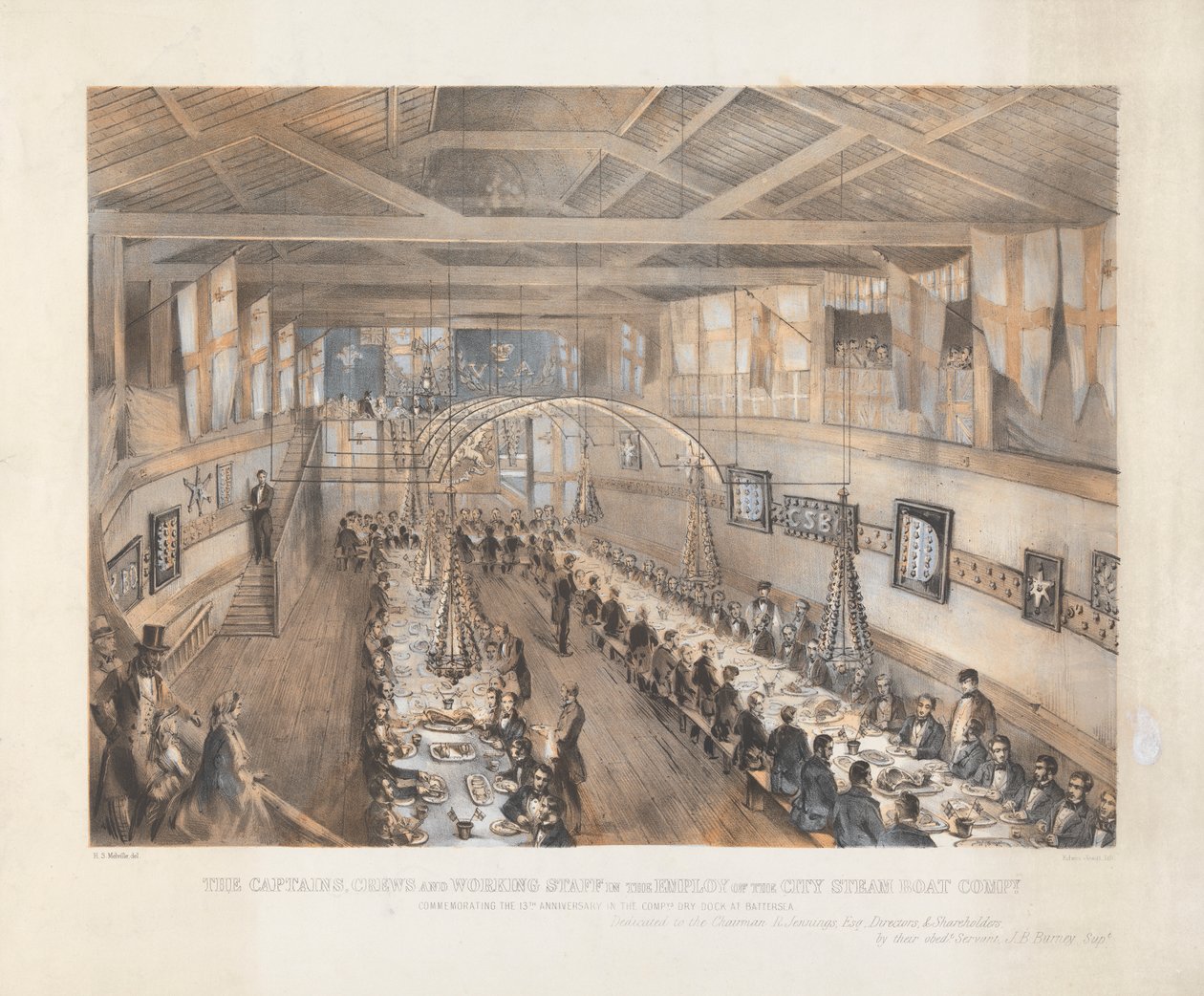 City Steam and Boat Company: Cena per i Capitani da Edwin Jewitt
