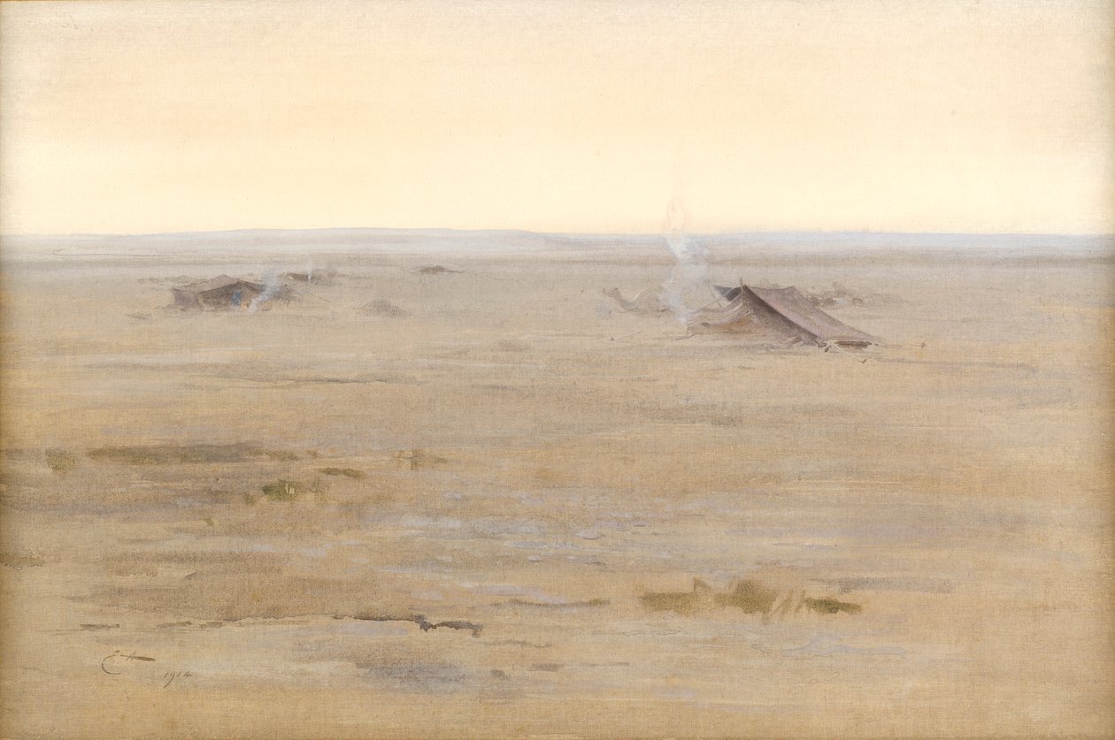 Campo nel deserto, 1914 da Edwin John Alexander