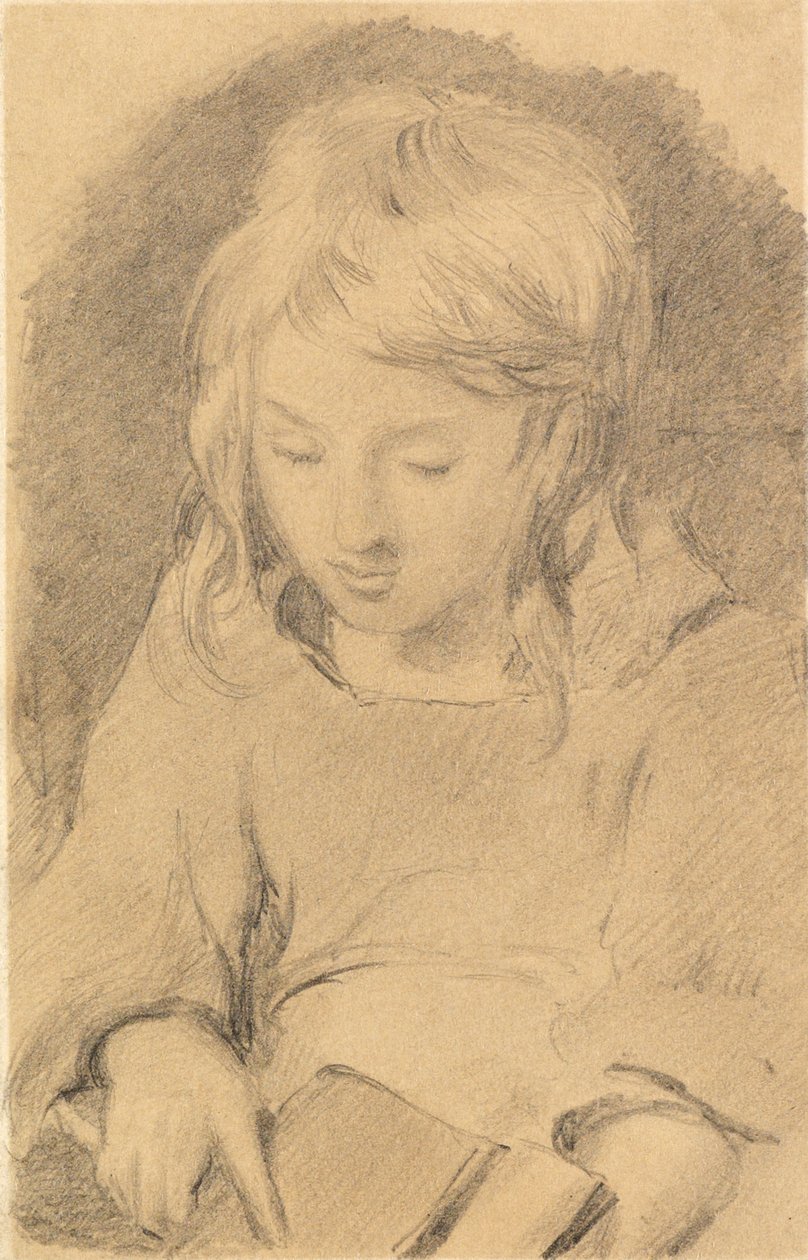 Una giovane che carda la lana da Edwin Landseer