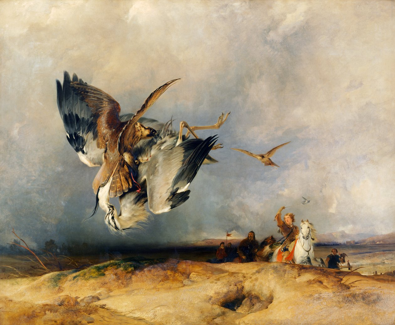 Falconeria nei tempi antichi, c.1831 da Edwin Landseer