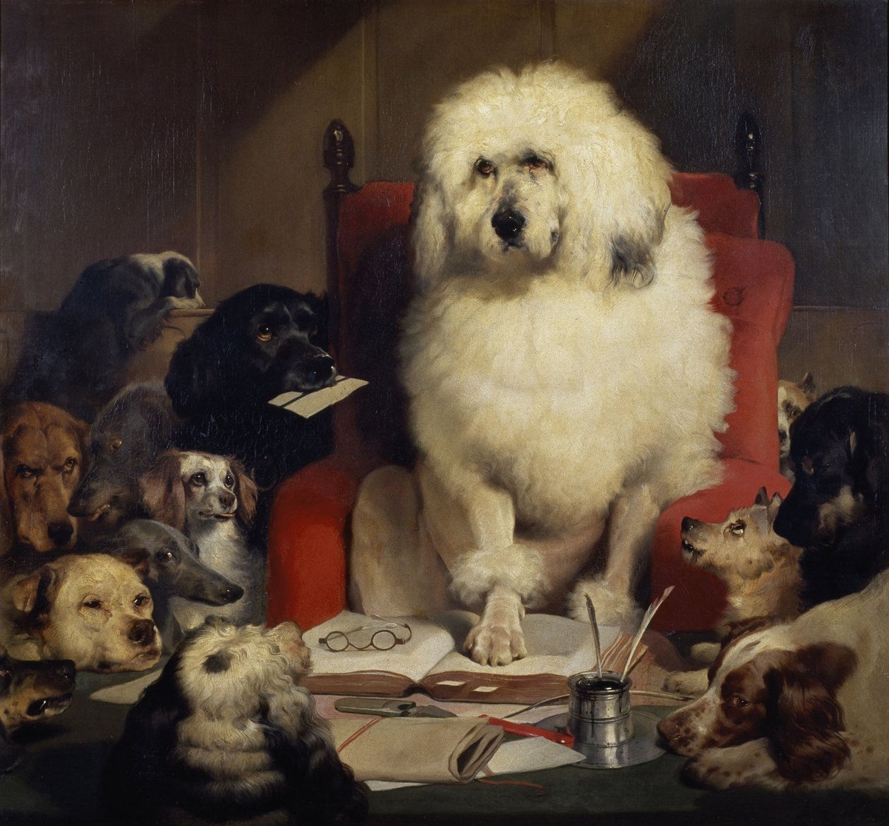 Processo con giuria, o Stabilire la legge, c.1840 da Edwin Landseer