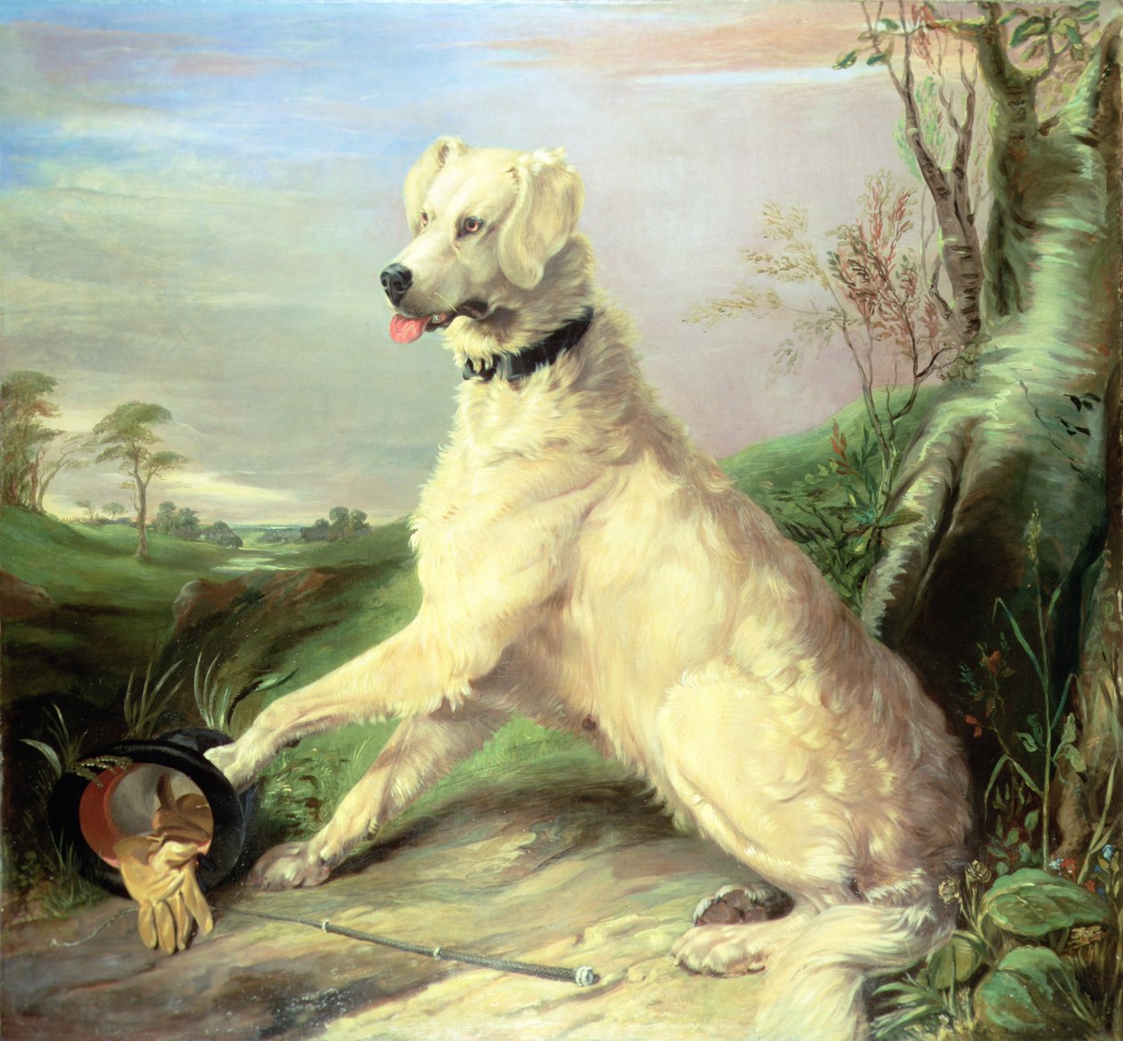Aspettando il Maestro (olio su tela) da Edwin Landseer