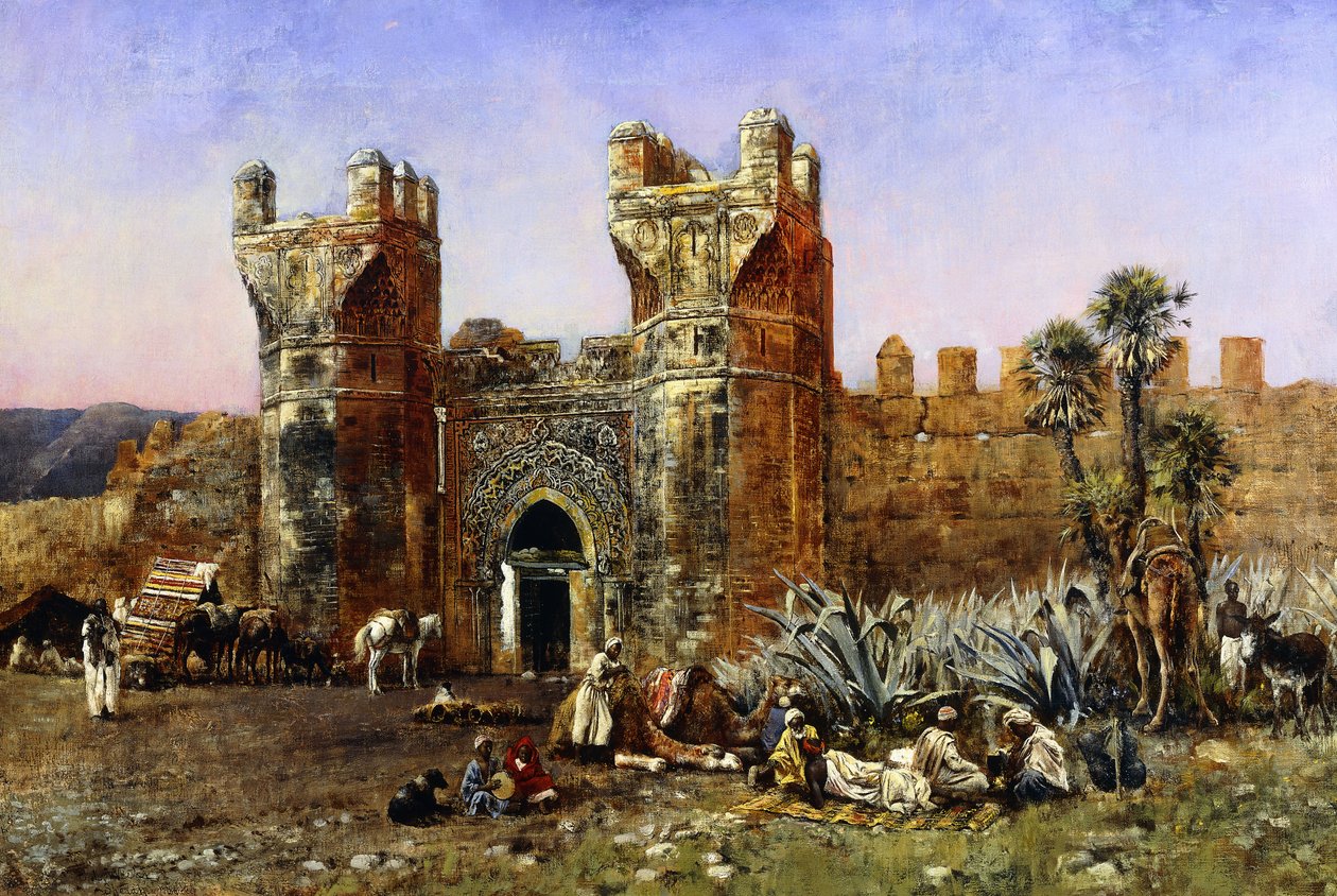 Alla porta di Shelah, passato e presente, c.1878 da Edwin Lord Weeks