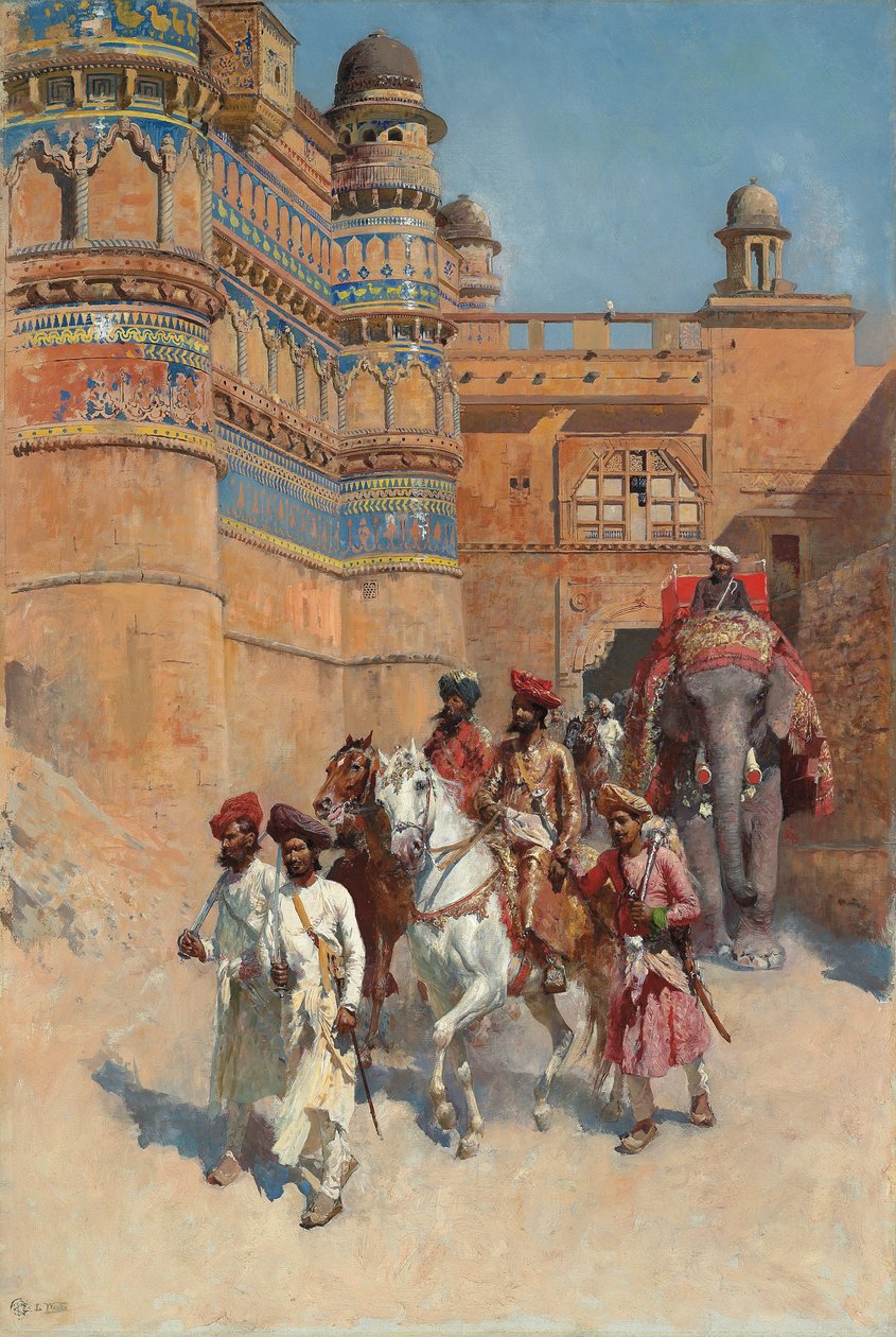 Il forte di Gwalior, Madhya Pradesh da Edwin Lord Weeks
