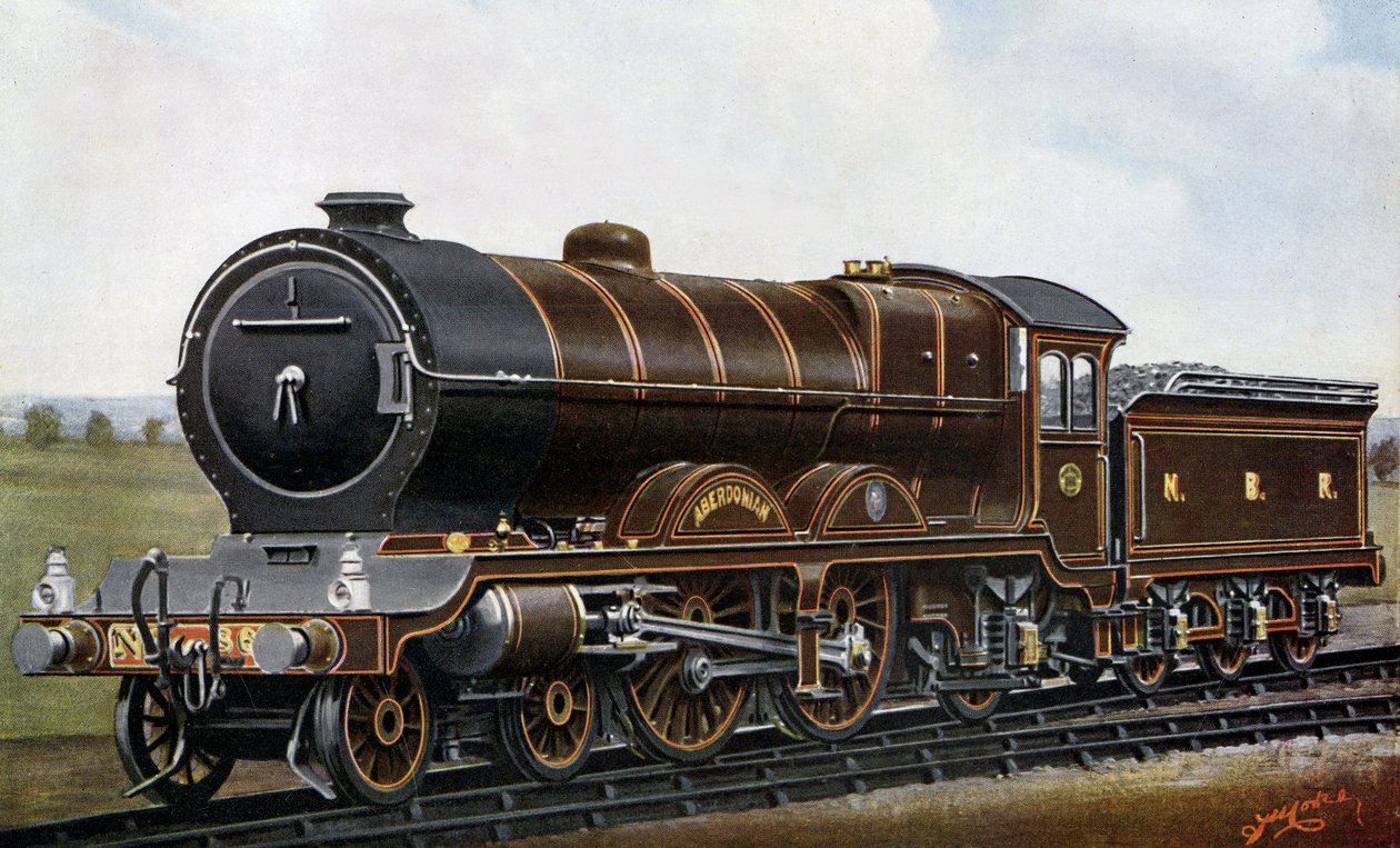 Attraverso il Quarto Ponte: Il motore tipo "Atlantico" Aberdoniano per la North British Railway da Edwin Thomas Rudd