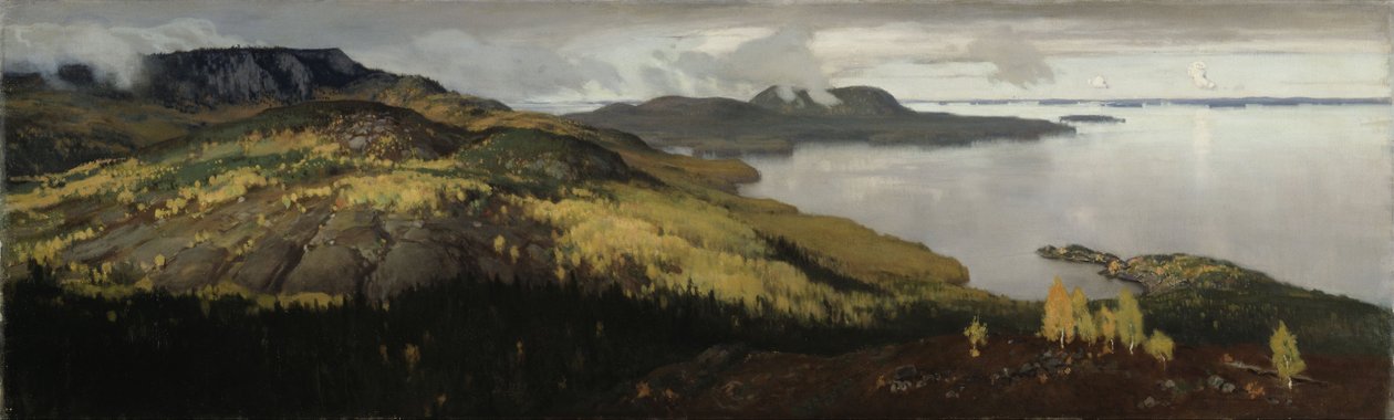 Paesaggio autunnale del lago Pielisjärvi da Eero Järnefelt