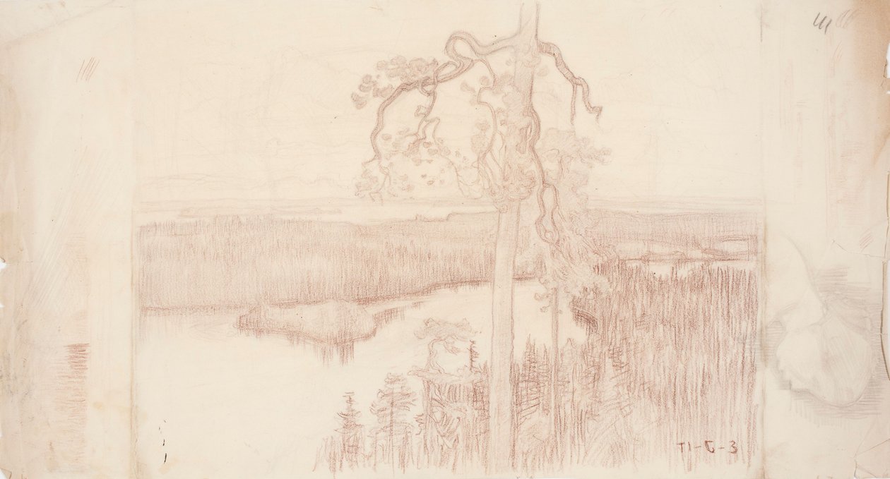 Paesaggio lacustre da Eero Järnefelt