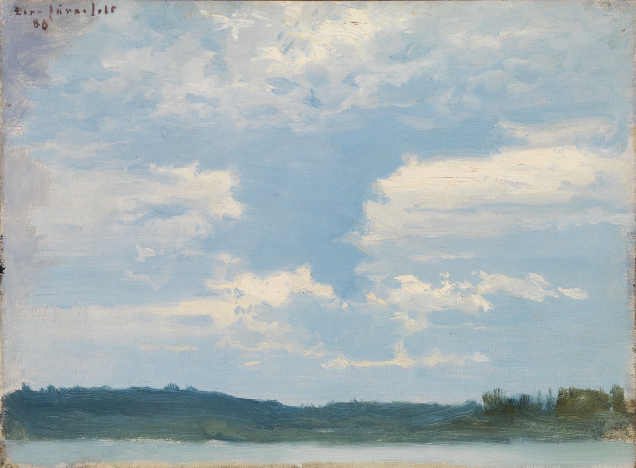 Paesaggio lacustre, cielo nuvoloso da Eero Järnefelt