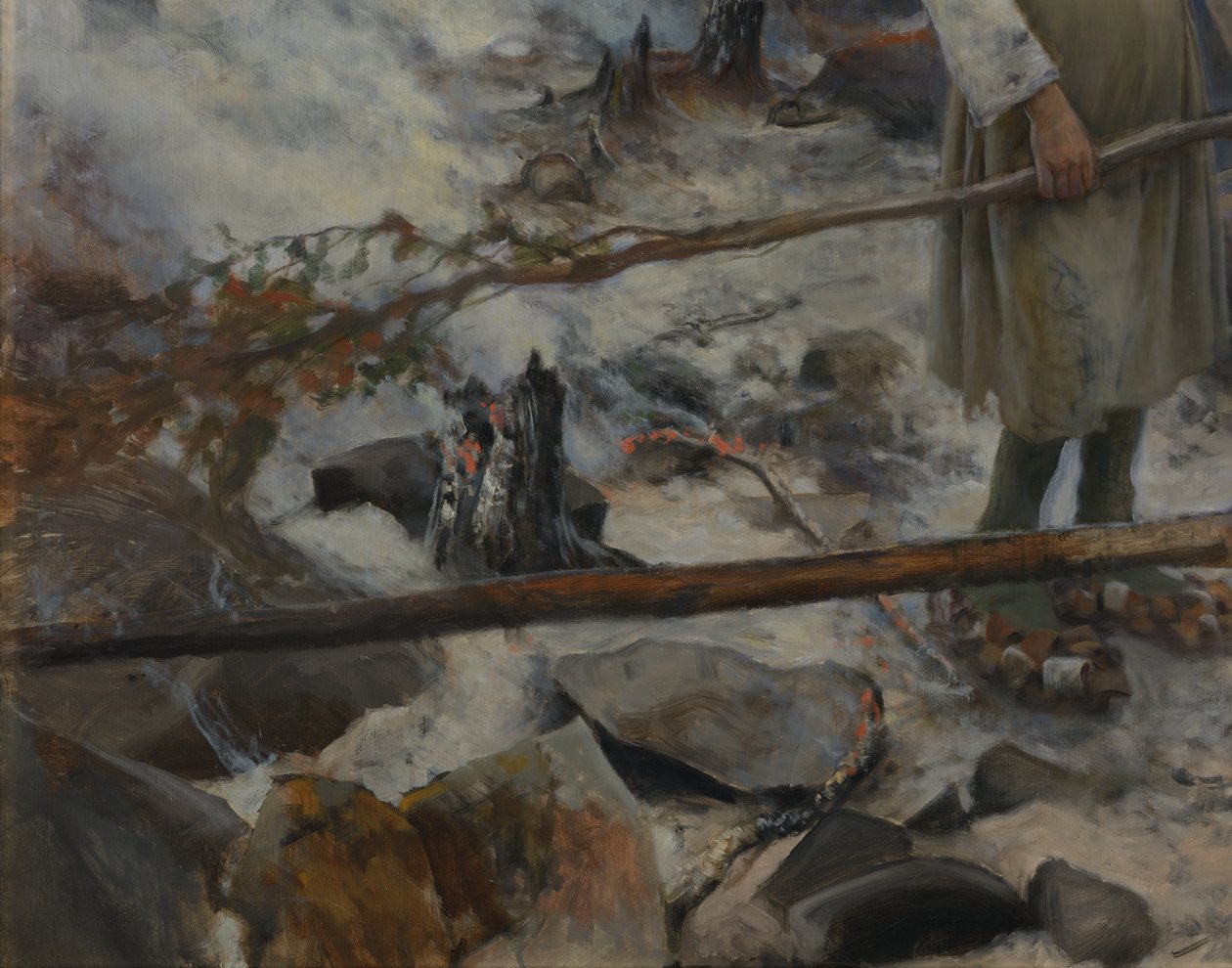Sotto il giogo (Bruciare la legna da ardere) da Eero Järnefelt