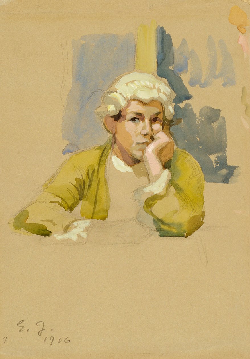 Giovane in abito rococò da Eero Järnefelt