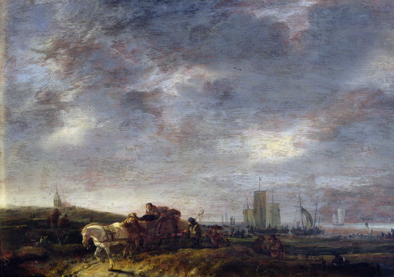 Il ritorno dei pescatori, 1646 da Egbert van der Poel