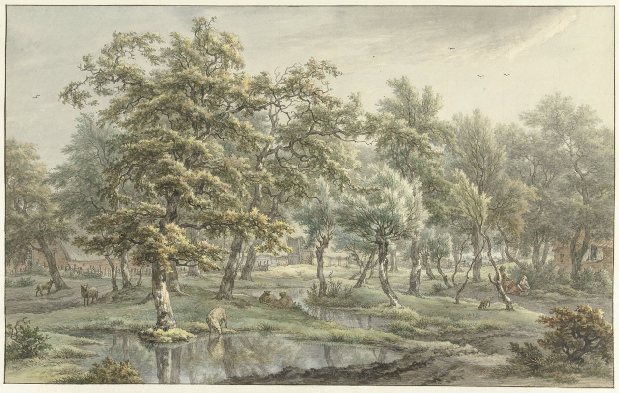 Paesaggio a Eext (Provincia di Drenthe) da Egbert van Drielst
