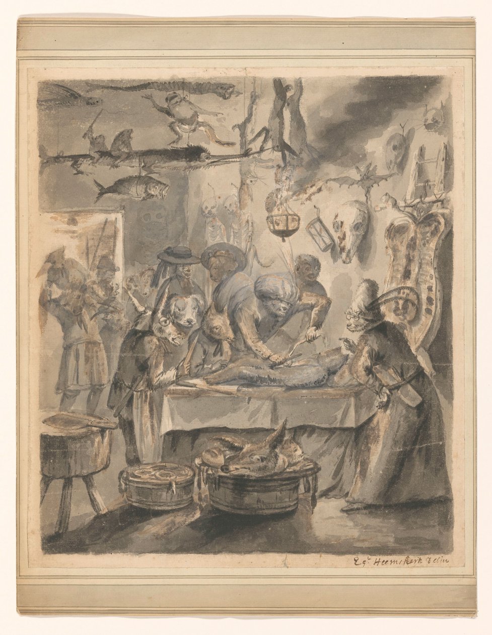 Satira degli animali da Egbert van Heemskerck (II)