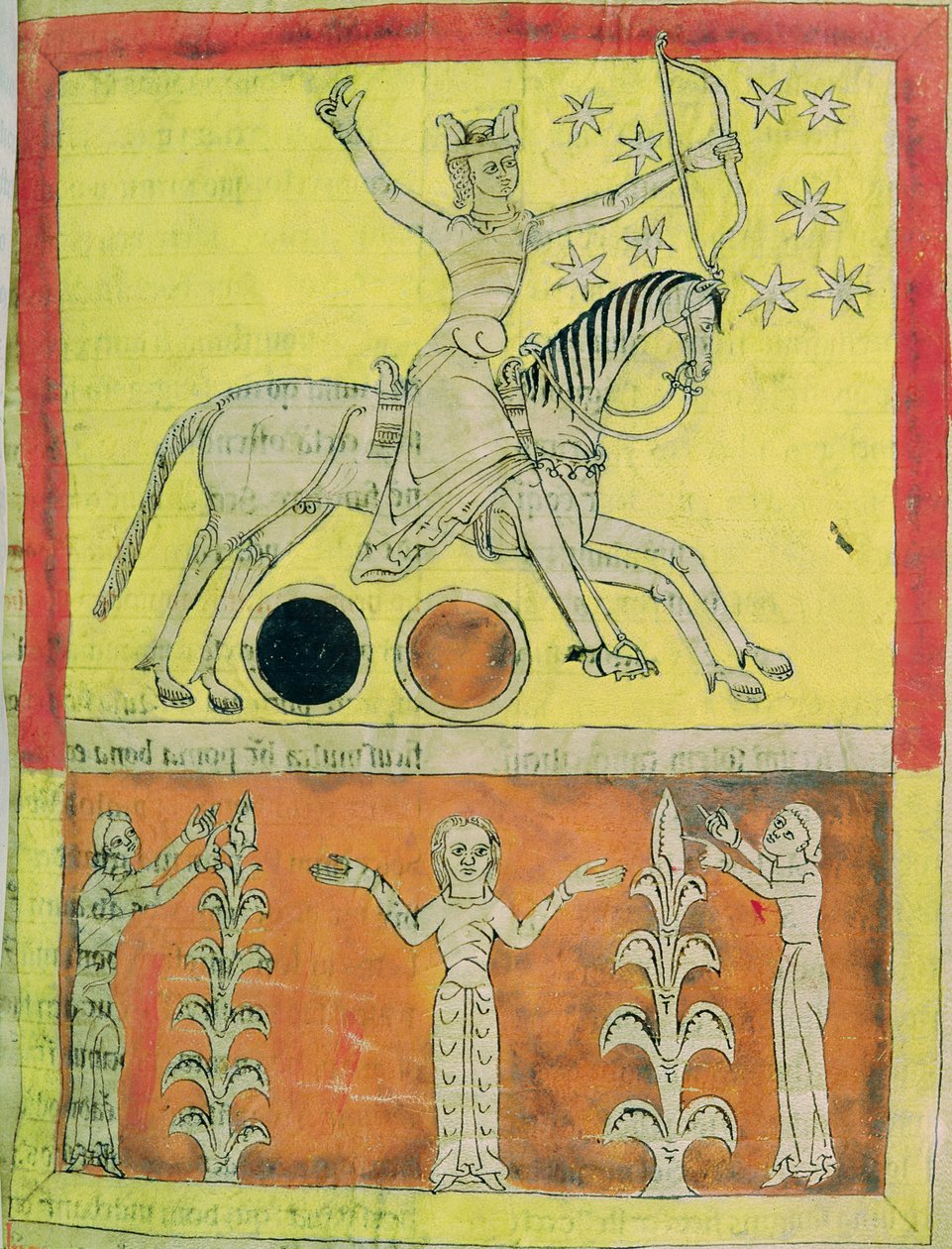 Il Cavaliere Bianco su un cavallo bianco parte per la battaglia contro Satana. miniatura dal 
