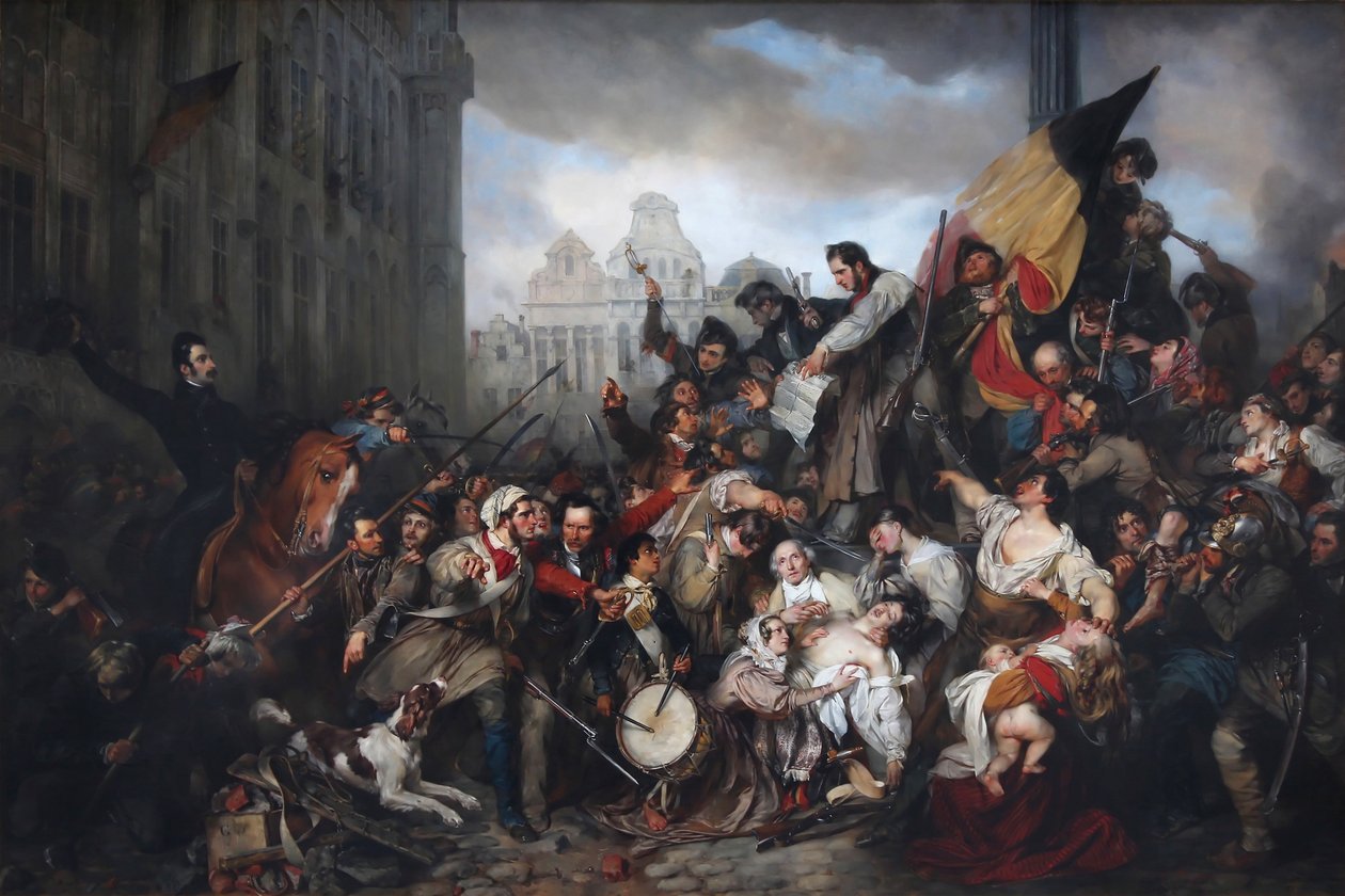 Episodio dei Giorni di Settembre 1830 da Egide Charles Gustave Wappers