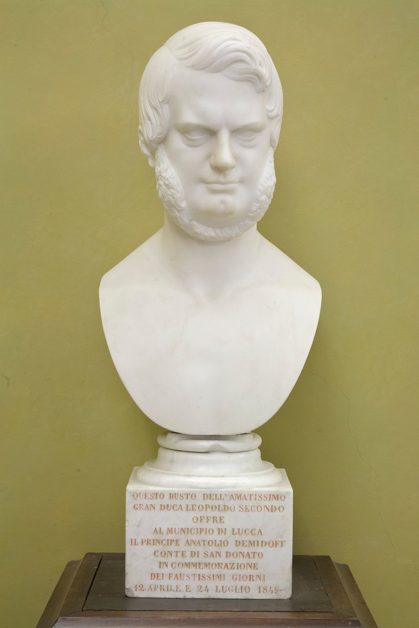 Busto di Leopoldo II di Toscana da Egisto Rossi